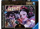 Ravensburger Disney Snow White 1000pc puzzle featuring iconic scenes, enhancing family fun and cognitive skills.