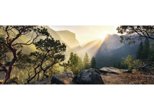 Vibrant 1000-piece Ravensburger Yosemite Park Puzzle showcasing stunning natural landscapes, perfect for family fun and decoration.