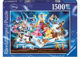 Disney Magical Storybook Puzzle by Ravensburger featuring beloved characters, 1500 pieces, completed size 84x60 cm.