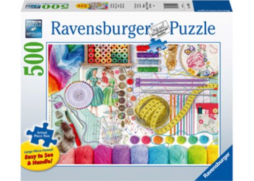 Large Format Puzzle - Ravensburger - Needlework Station 500pcLF