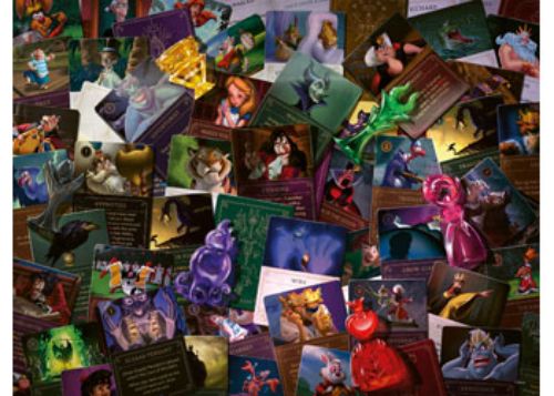 Vibrant 2000-piece Ravensburger puzzle featuring Disney Villains in a detailed collage, perfect for fans and puzzle lovers.