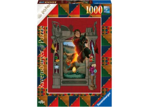 1000-piece Ravensburger puzzle featuring Harry, Hermione, and Ron from Harry Potter and the Goblet of Fire, ideal for fans.