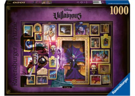 1000-piece Ravensburger puzzle showcasing Yzma, featuring vibrant colors and a glare-reducing finish for clear details.