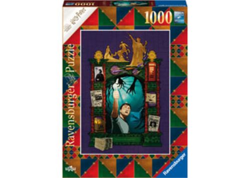 1000-piece Ravensburger puzzle featuring Harry Potter and friends during the Order of the Phoenix adventures at Hogwarts.