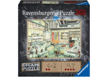 Ravensburger Escape 11 The Laboratory Puzzle - 368 pieces featuring a thrilling escape room challenge with intricate artwork.