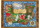 1500-piece Ravensburger puzzle of Shakespeare's The Tempest, featuring intricate artwork and vibrant colors for creative fun.