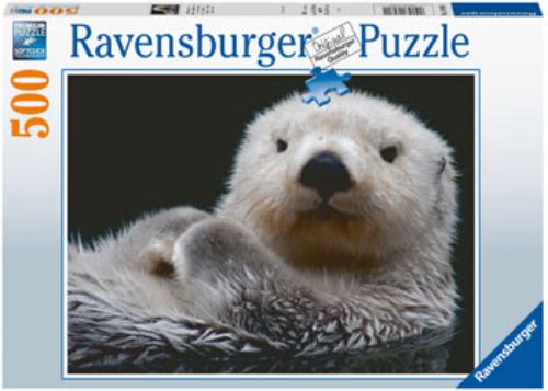 Adorable Little Otter Puzzle featuring playful otters in a vibrant natural setting, perfect for family fun and relaxation.