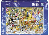 Ravensburger Disney Favourite Friends Puzzle, 5000 pieces; features iconic Disney characters for family fun and bonding.