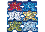 Ravensburger Sort Your Puzzle, a portable organizing solution with interlocking trays for sorting puzzle pieces by color.