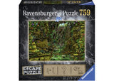 Ravensburger Escape 2 The Temple Grounds puzzle, a 759-piece interactive jigsaw for solving riddles at home.