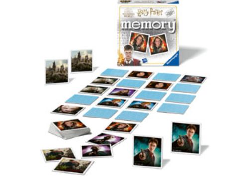 Ravensburger Harry Potter Memory game featuring iconic characters and vibrant artwork for fun and educational play.