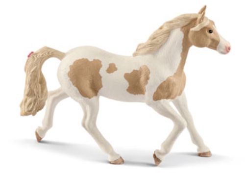 Schleich Paint Horse Mare figurine, showcasing a detailed patched coat and athletic build, ideal for play and collection.