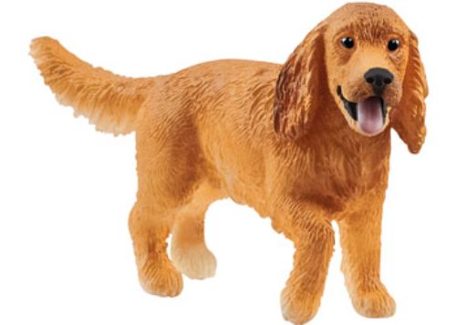 Realistic Schleich English Cocker Spaniel figurine, showcasing its joyful expression and soft, shiny coat, perfect for play and display.