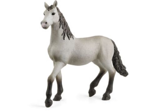 Dappled gray young horse from Schleich, designed for imaginative play and promoting creativity in equestrian adventures.