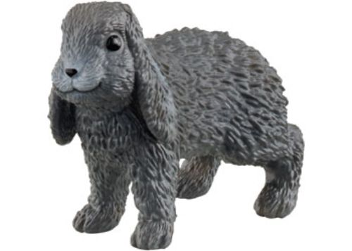 Adorable Schleich Lop-Eared Rabbit figurine with drooping ears, perfect for imaginative play and collectors.