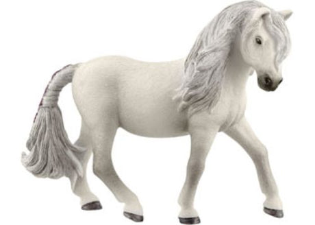 Hand-painted Iceland Pony Mare figure by Schleich, featuring realistic details for imaginative play and education.