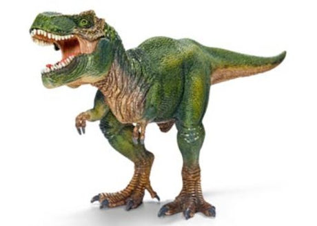 Schleich Tyrannosaurus rex dinosaur figure with detailed design, 13 meters long, ideal for imaginative play and education.