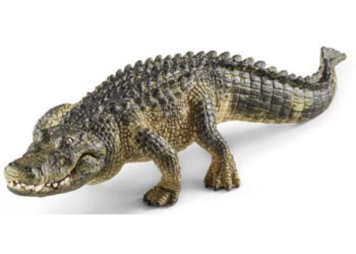 Lifelike Schleich Alligator figure for kids, inspiring adventure and imaginative play with authentic details and educational value.