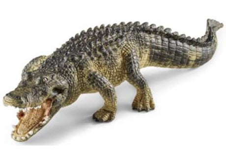 Lifelike Schleich Alligator figurine perfect for imaginative play and educational exploration for children aged 3 years and up.