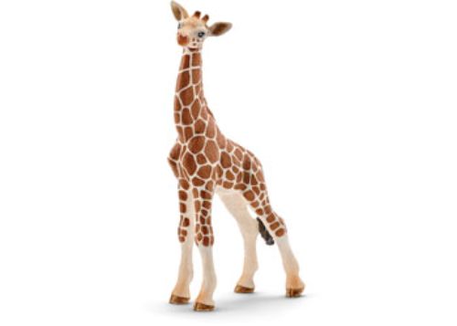 Schleich Giraffe Calf figurine, beautifully detailed and colorful, perfect for imaginative play and wildlife education for kids.