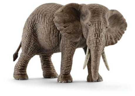 A detailed, lifelike female African elephant figurine designed for imaginative play and educational fun for kids 3+.