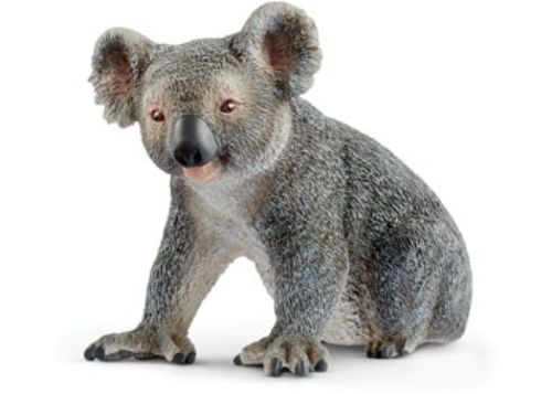 Hand-painted Schleich Koala figure showcasing intricate details, perfect for play and education about wildlife and biodiversity.