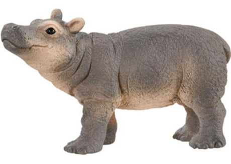 Adorable hand-painted Schleich Baby Hippopotamus figure, perfect for wildlife collections and imaginative educational play.