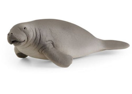 Schleich Manatee figurine showcasing detailed features of the gentle marine mammal, perfect for play and educational display.