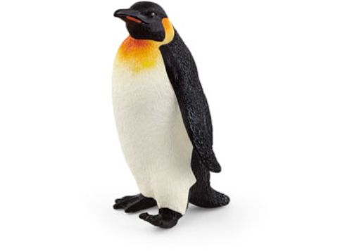 Hand-painted Schleich Emperor Penguin figure showcases intricate details of the largest penguin species, perfect for play and education.