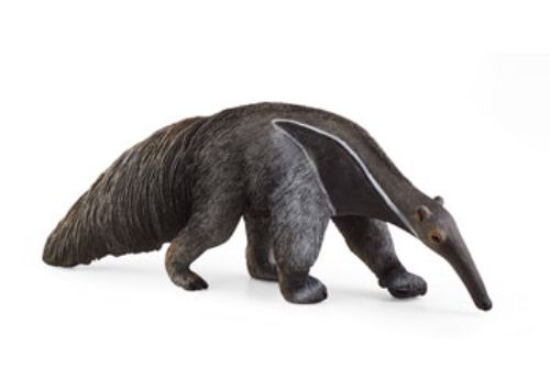 Detailed Schleich Anteater figurine showcasing its long snout and bushy tail, perfect for play and education about wildlife.