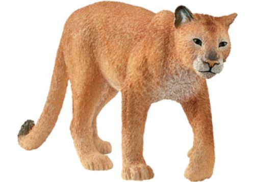 Lifelike Schleich Cougar figurine, expertly crafted for play and display, perfect for educational adventures and wildlife exploration.