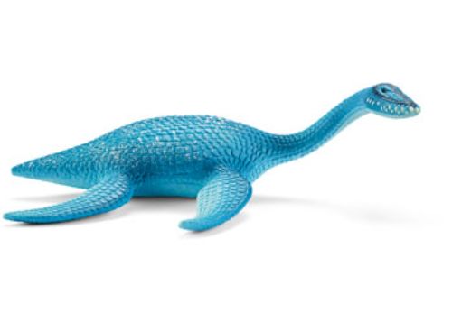 Schleich Plesiosaurus figure with long neck and paddle fins, ideal for imaginative play and dinosaur collections.