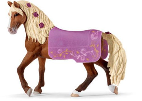 Detailed Schleich Paso Fino stallion figurine, showcasing its elegant smooth gait, perfect for play and display.