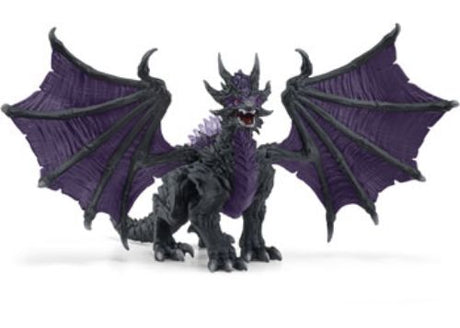 Detailed Schleich Shadow Dragon figure, perfect for imaginative play and collectors, featuring vibrant colors and intricate design.