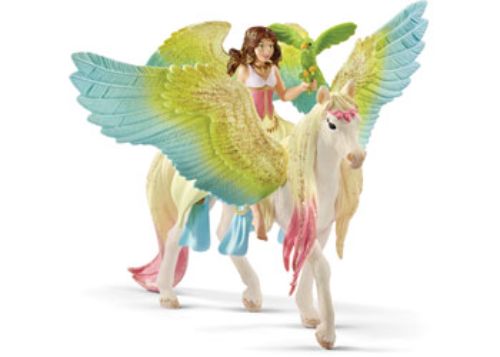 Fairy Surah and her glitter Pegasus figurine inspire imaginative adventures and creative play for children.