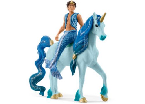 Detailed figurine of Aryon riding a beautifully crafted unicorn, perfect for imaginative play and fantasy-themed collections.