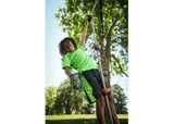 Durable 8' climbing rope with foot and hand holds, perfect for outdoor adventures and skill-building for kids.