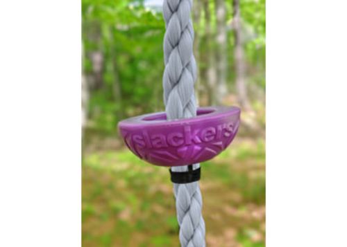 Durable 8' climbing rope with 4 hand/foot holds, designed for outdoor fun and physical fitness for kids.