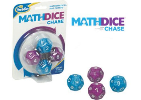 Colorful dice game promoting math skills and mental agility, perfect for family fun and STEM learning.