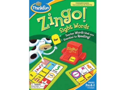 Engaging Zingo! Sight Words game with tiles and cards for teaching essential sight words to young readers.