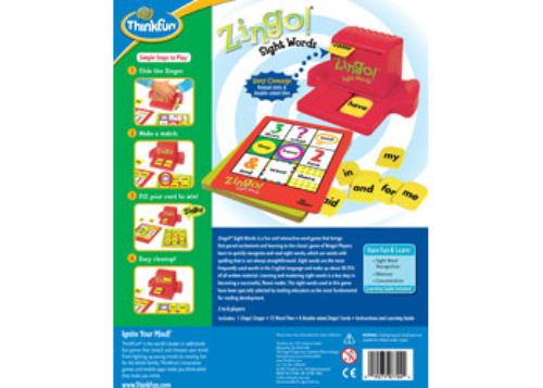 "Engaging Zingo! Sight Words game for kids, featuring tiles and cards to boost reading fluency through fun Bingo-style play."