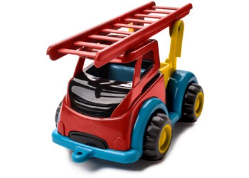 Colorful Viking Toys Mighty Fire Truck with robust ladder and all-terrain tires, perfect for adventurous toddlers.