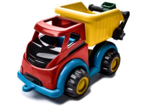 Eco-friendly Viking Toys Mighty Garbage Truck, designed for imaginative play and teaching kids about waste management.