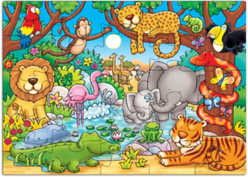 Orchard Jigsaw - Who's in the Jungle? 25 pieces