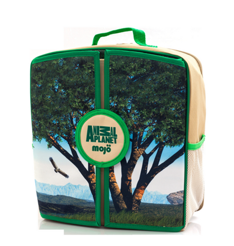 Animal Planet Wildlife Play-Scape Backpack with fold-out diorama mat for imaginative play and storage for figurines.