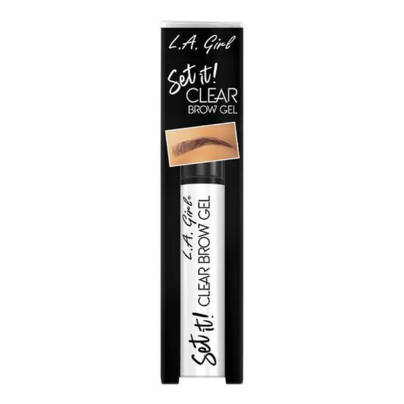 Clear brow gel with a precision wand for all-day, natural hold without stickiness; cruelty-free and vegan.