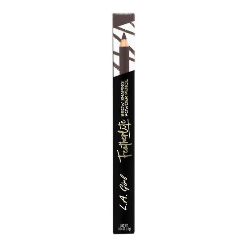 LA Girl Featherlite Powder Brow Pencil in Medium Brown offers defined, natural brows with a long-lasting, vegan formula.