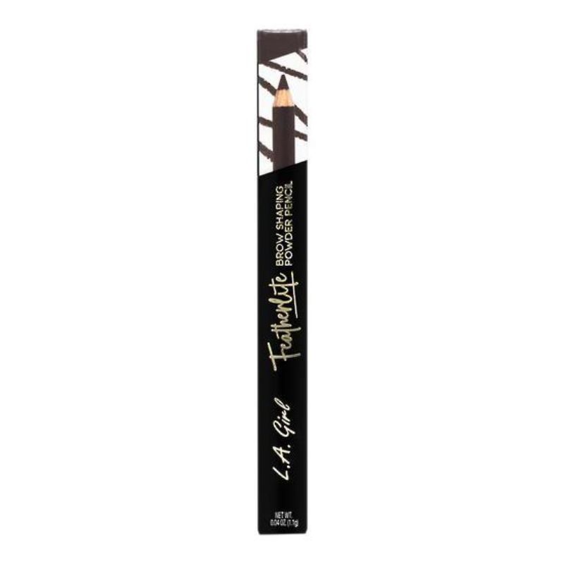 LA Girl Featherlite Powder Brow Pencil in Dark Brown, featuring a unique powder formula for defined, natural-looking brows.