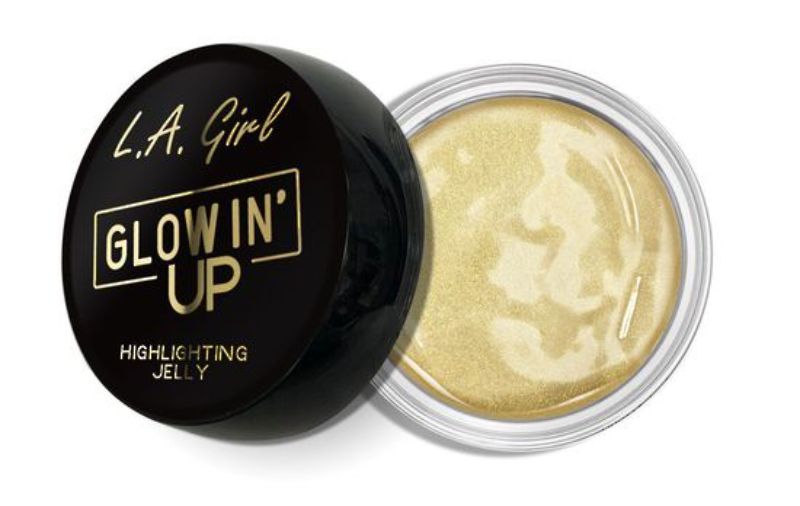 LA Girl Glowin' Up Jelly - Halo Glow, a water-based gel for a radiant, dewy finish in eight shades for glowing skin.