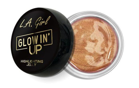 LA Girl Glowin' Up Jelly - Glow Girl, a water-based highlighting gel for an extra dewy, luminous finish available in eight shades.